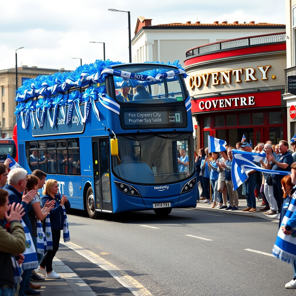 Doug King statement as Frank Lampard and Coventry City players prepare for open-top bus parade